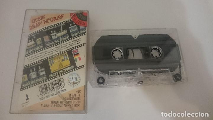 Videojuegos y consolas: QUICK DRAW MACGRAW MAC GRAW JUEGO CASSETTE COMMODORE 64 128 CMB 64 C64 PAL - Foto 2