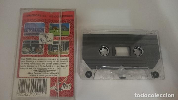 Videojuegos y consolas: NINJA RABBITS JUEGO CASSETTE COMMODORE 64 128 CMB 64 C64 PAL - Foto 2