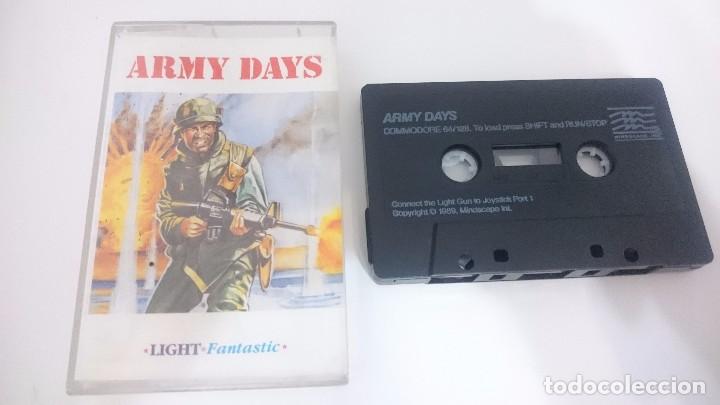 Videojuegos y consolas: ARMY DAYS JUEGO CASSETTE COMMODORE 64 128 CMB 64 C64 PAL - Foto 1