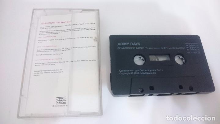 Videojuegos y consolas: ARMY DAYS JUEGO CASSETTE COMMODORE 64 128 CMB 64 C64 PAL - Foto 2