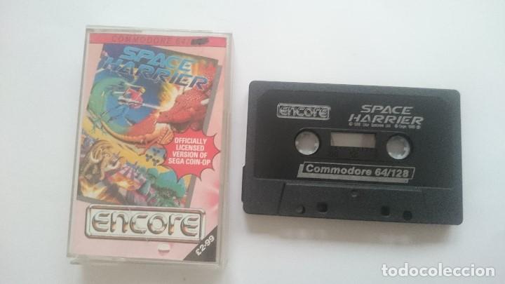 Videojuegos y consolas: SPACE HARRIER JUEGO CASSETTE COMMODORE CMB 64 C64 PAL - Foto 1