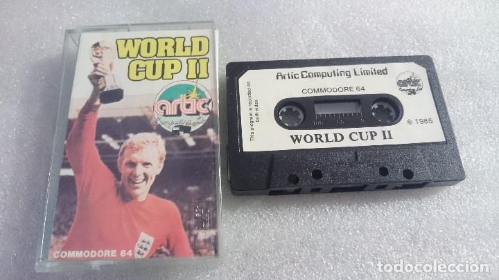 Videojuegos y consolas: WORLD CUP II  JUEGO CASSETTE COMMODORE CMB 64 C64 PAL - Foto 1