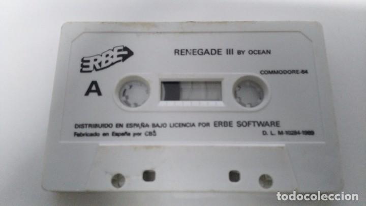 Videojuegos y consolas: juego en cinta de commodore 64 renegade 3 - Foto 1