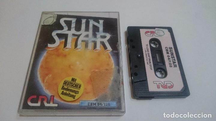 Videojuegos y consolas: JUEGO CASSETTE SUNSTAR COMMODORE 64 128 CMB 64 C64 PAL. - Foto 1