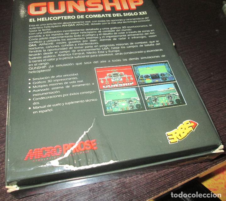 Videojuegos y consolas: Juego cassette GUNSHIP Commodore, ERBE, Espa&ntilde;a - Foto 3