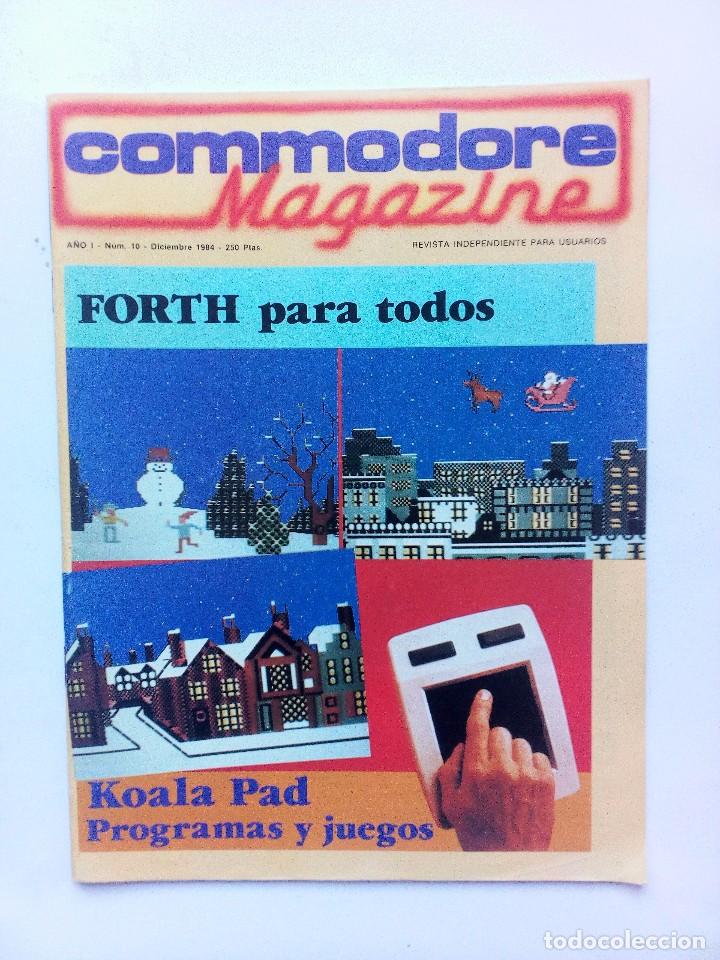 Videojuegos y consolas: COMMODORE MAGAZINE N&ordm; 10 1984 FORTH   KOALA PAD PROGRAMAS Y JUEGOS SOFTWARE COMENTADO - Foto 1