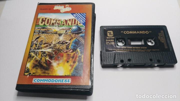 Videojuegos y consolas: antiguo juego commodore comando - Foto 1