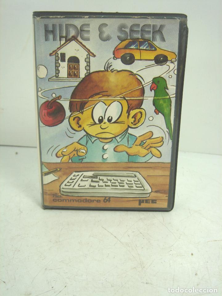 Videojuegos y consolas: VIDEO JUEGO-COMMODORE - HIDE & SEEK 64 -MICROELECTRONICA CASETE CINTA VIDEOJUEGO -COMODORE AND - Foto 1