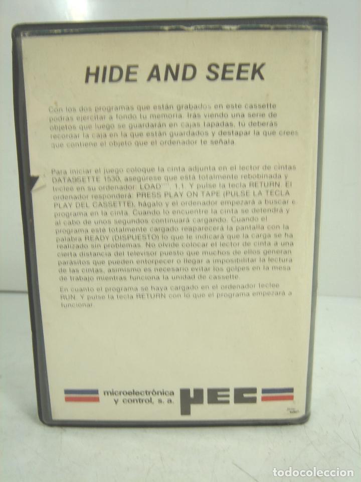 Videojuegos y consolas: VIDEO JUEGO-COMMODORE - HIDE & SEEK 64 -MICROELECTRONICA CASETE CINTA VIDEOJUEGO -COMODORE AND - Foto 3