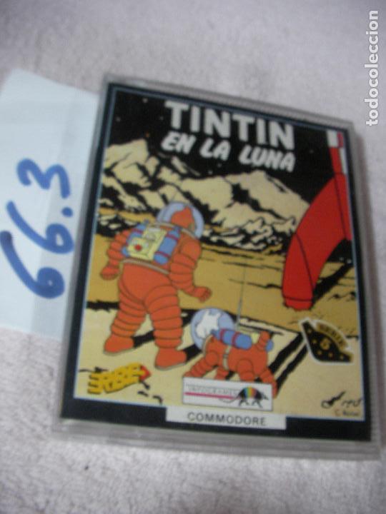 Videojuegos y consolas: ANTIGUO JUEGO COMMODORE - TINTIN EN LA LUNA - Foto 1