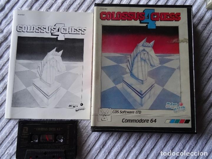 Videojuegos y consolas: COMMODORE 64 C64 - Colossus 4 Chess Estuche gigante Espa&ntilde;ol - Foto 1