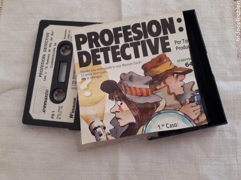 Videojuegos y consolas: Cassette juego Profesi&oacute;n detective Commodore 64 - Foto 2
