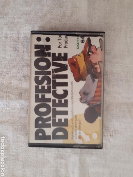 Videojuegos y consolas: Cassette juego Profesi&oacute;n detective Commodore 64 - Foto 1