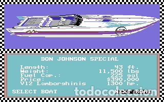 Videojuegos y consolas: Pro Powerboat Simulator [CodeMasters] 1989 Vision Software [Commodore 64 C64] - Foto 4