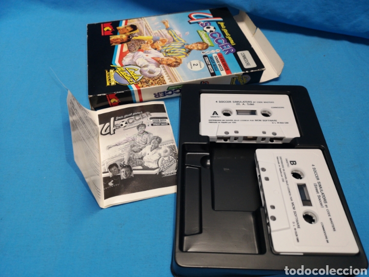 Videojuegos y consolas: Juego Commodore 64, 4 soccer simulators by code master - Foto 3