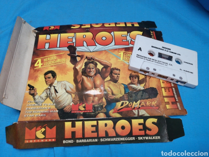 Videojuegos y Consolas: Juego Commodore 64, heroes barbarian II by domark Ltd - Foto 1 - 168023538