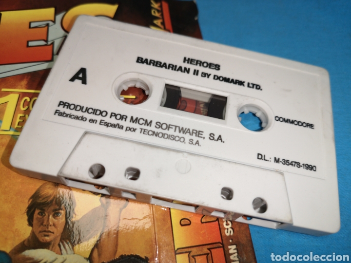 Videojuegos y consolas: Juego Commodore 64, heroes barbarian II by domark Ltd - Foto 3