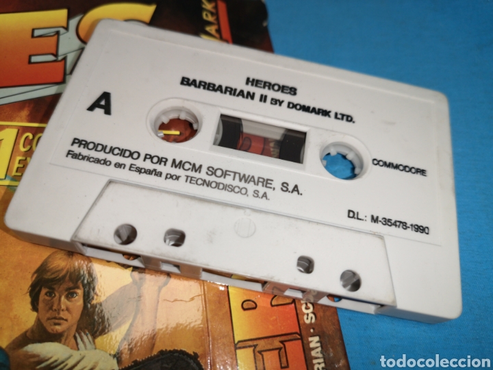 Videojuegos y consolas: Juego Commodore 64, heroes barbarian II by domark Ltd - Foto 4