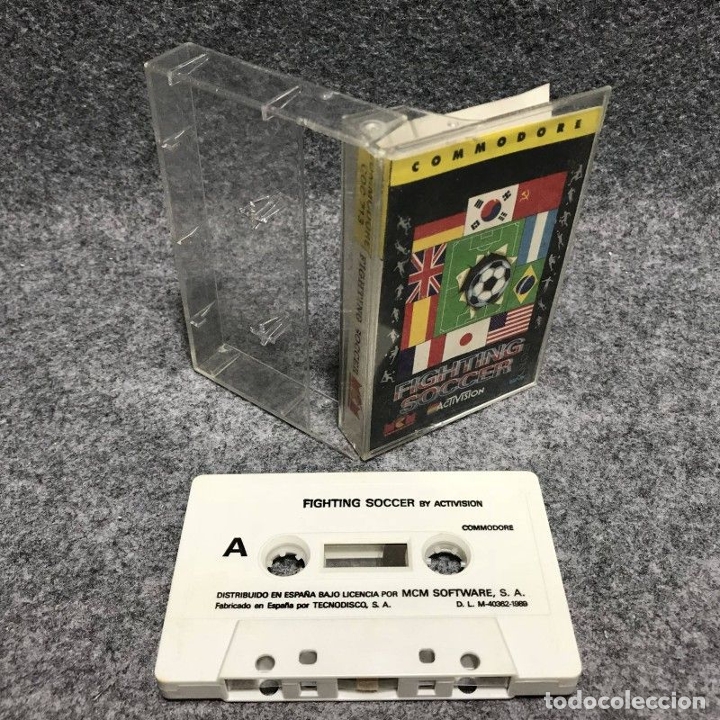 Videojuegos y consolas: FIGHTING SOCCER COMMODORE 64 - Foto 1
