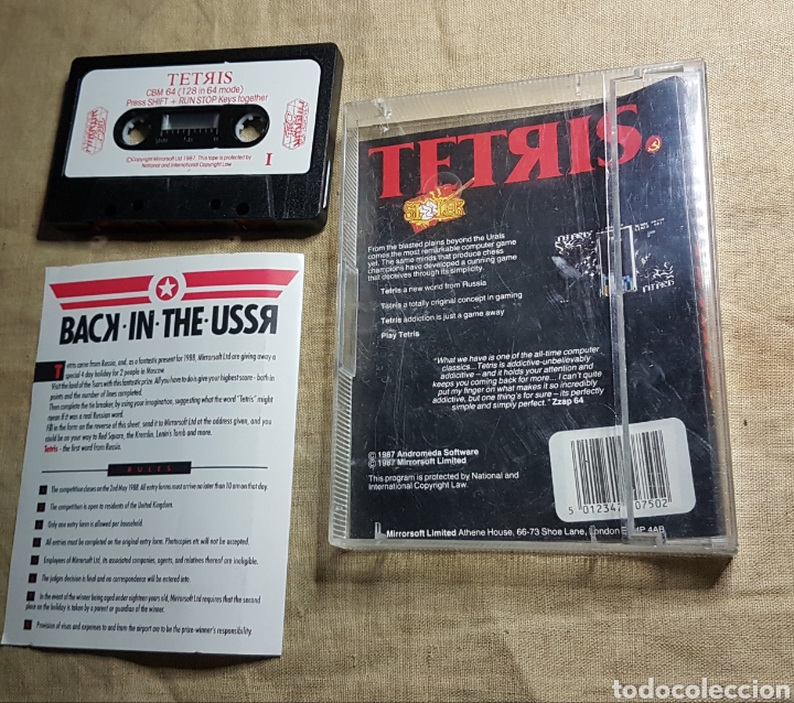 Videojuegos y consolas: Videojuego cinta commodore 64 Tetris - Foto 2