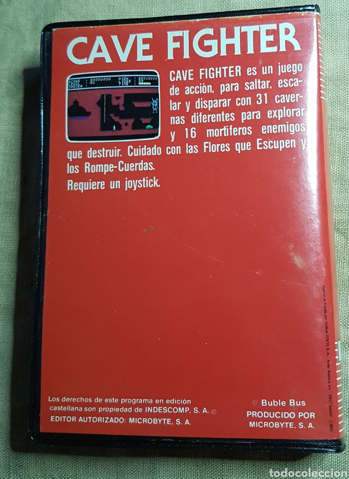 Videojuegos y consolas: Videojuego cinta commodore cave fighter - Foto 2