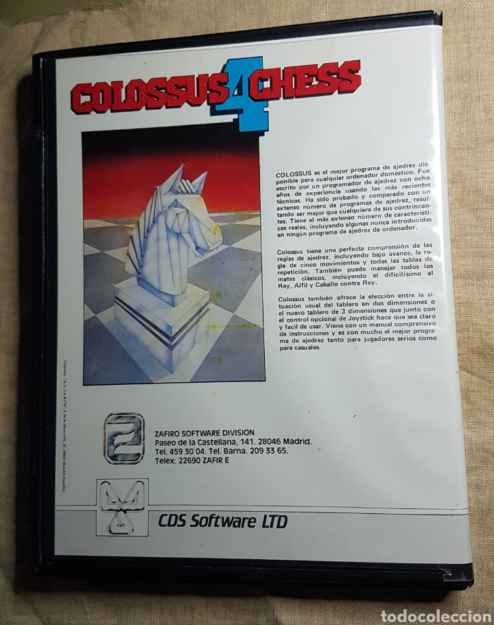 Videojuegos y consolas: Videojuego cinta commodore colossus 4 chess - Foto 3