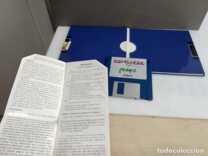 Videojuegos y consolas: JUEGO PARA COMMODORE AMIGA MENACE - Foto 3