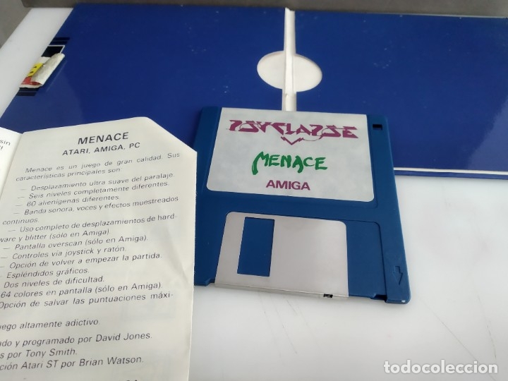 Videojuegos y consolas: JUEGO PARA COMMODORE AMIGA MENACE - Foto 4