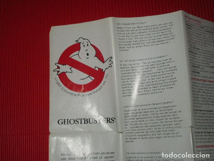 Videojuegos y consolas: GHOSTBUSTERS - COMMODORE 64 - ACTIVISION - CON INSTRUCCIONES CON EL LOGO CAZAFANTASMAS A COLOR - Foto 7