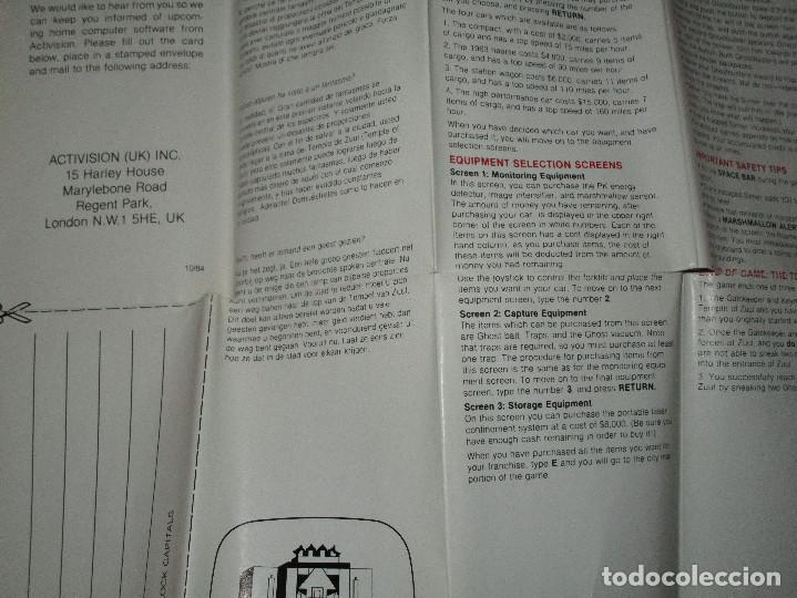 Videojuegos y consolas: GHOSTBUSTERS - COMMODORE 64 - ACTIVISION - CON INSTRUCCIONES CON EL LOGO CAZAFANTASMAS A COLOR - Foto 9