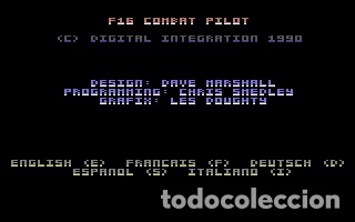Videojuegos y consolas: F16 COMBAT PILOT [DIGITAL INTEGRATION] 1989 [COMMODORE 64 C64] - Foto 5