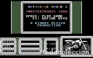 Videojuegos y consolas: Motorbike Madness [Binary Design] 1988 - Mastertronic [Commodore 64 C64 C128] - Foto 4