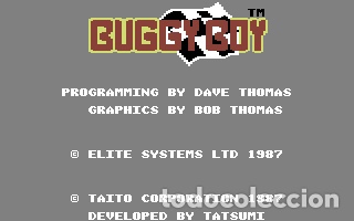 Videojuegos y consolas: Buggy Boy [Elite Systems Ltd] 1988 Dented Designs/TATSUMI - MCM / Erbe Software [Commodore 64 C64] - Foto 4