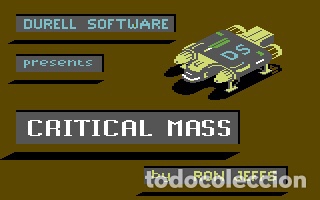 Videojuegos y consolas: Critical Mass [Durell Software] 1985 - ENCORE [Commodore 64 C64 C128] - Foto 4