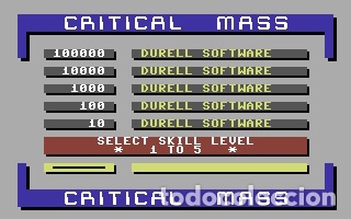 Videojuegos y consolas: Critical Mass [Durell Software] 1985 - ENCORE [Commodore 64 C64 C128] - Foto 5