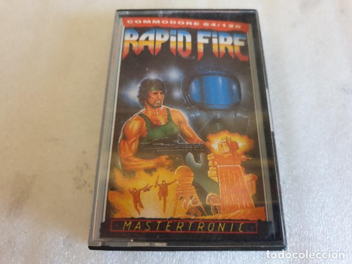 Videojuegos y consolas: JUEGO EN CASSETTE PARA COMMODORE RAPID FIRE - Foto 1