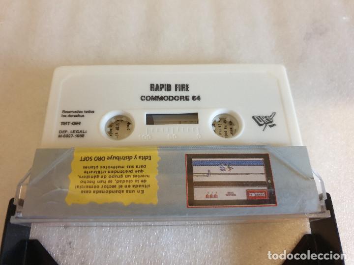 Videojuegos y consolas: JUEGO EN CASSETTE PARA COMMODORE RAPID FIRE - Foto 2