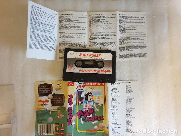 Videojuegos y consolas: JUEGO EN CASSETTE PARA COMMODORE MAD NURSE - Foto 2