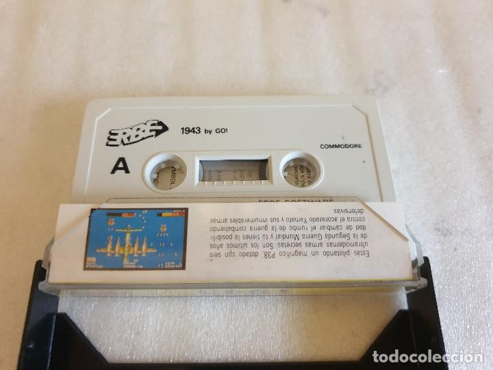 Videojuegos y consolas: JUEGO EN CASSETTE PARA COMMODORE 1943 - Foto 2