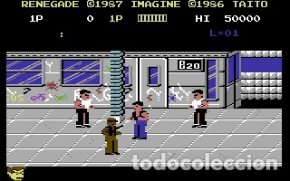 Videojuegos y consolas: Renegade [Imagine] 1987 Technos / Taito - Erbe Software [Commodore 64 C64] Wakelin - Foto 3