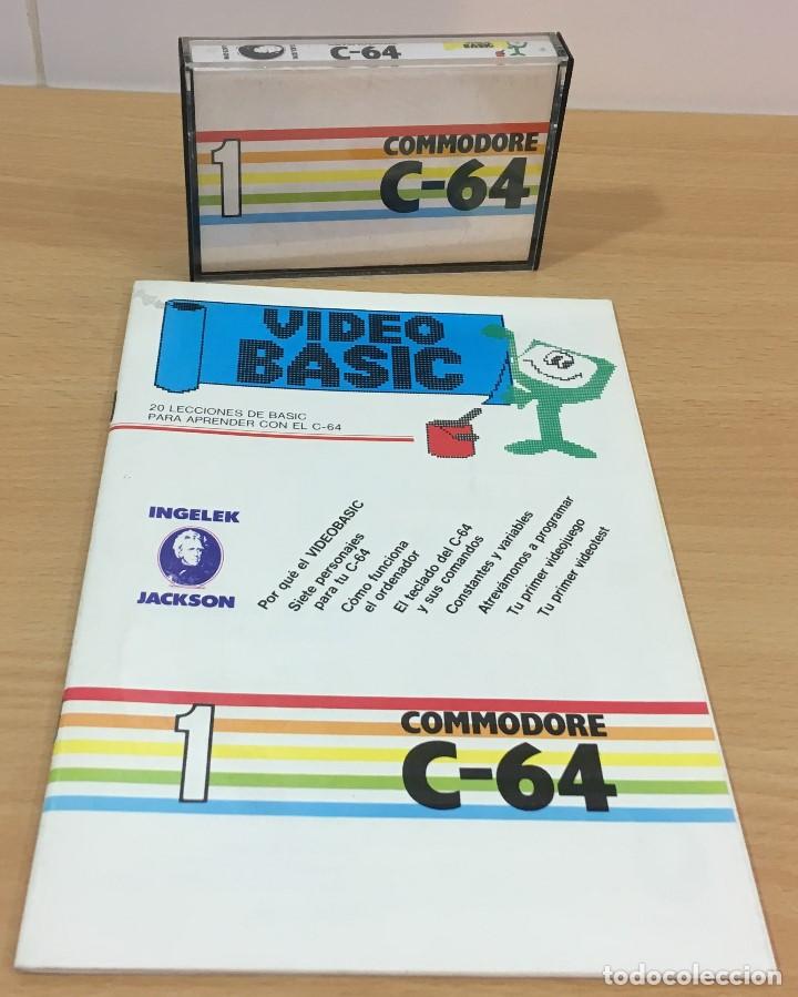 Videojuegos y consolas: REVISTA C64 COMMODORE VIDEO BASIC n&ordm; 1 CON SU CASSETTE DE UTILIDADES SOFTWARE. A&Ntilde;O 1985 - Foto 1