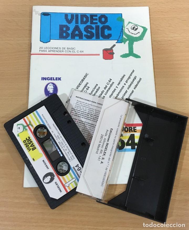 Videojuegos y consolas: REVISTA C64 COMMODORE VIDEO BASIC n&ordm; 1 CON SU CASSETTE DE UTILIDADES SOFTWARE. A&Ntilde;O 1985 - Foto 2