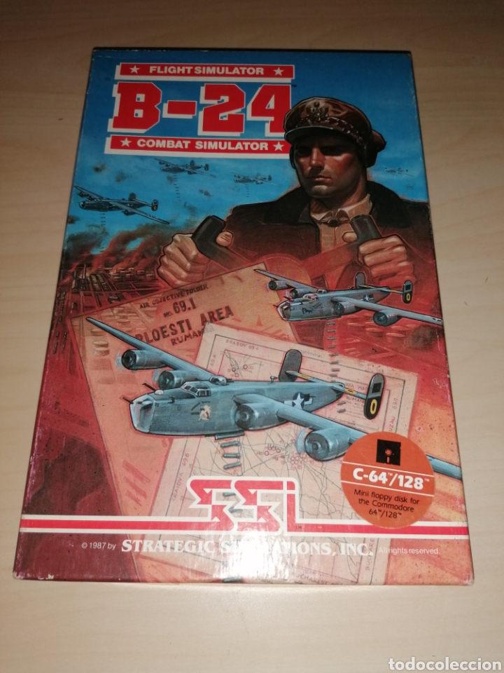 Videojuegos y consolas: FLIGHT SIMULATOR B-24 _ COMBAT SIMULATOR - COMMODORE 64 / 128 - Foto 1