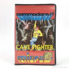 Videojuegos y Consolas: CAVE FIGHTER C64 ESTUCHE MICRO BYTE MJC-19 CASSETTE COMMODORE 64 128 CBM MICROBYTE CUEVAS / CAVERNAS. Lote 219031077