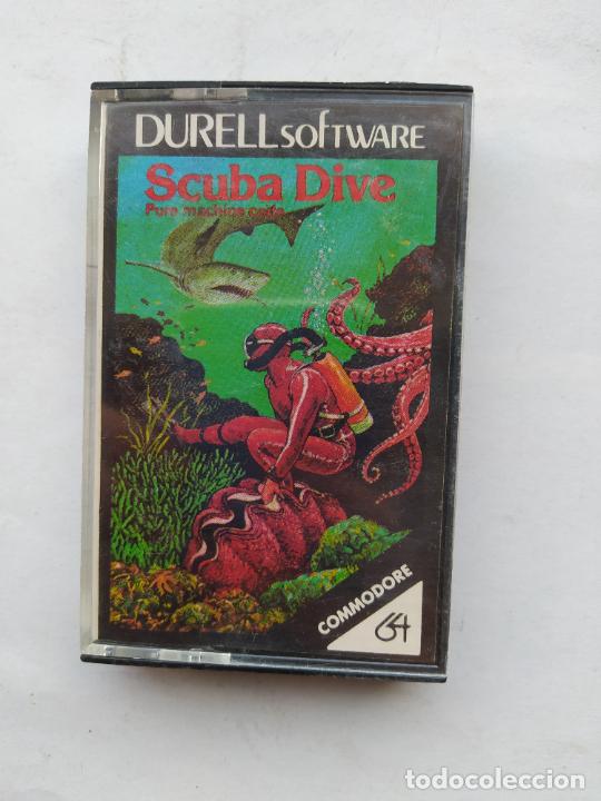Videojuegos y consolas: SCUBA DIVE. PURE MACHINE CODE. DURELL SOFTWARE. COMMODORE 64. TDKCST14 - Foto 1