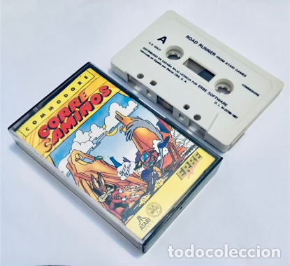 Videojuegos y consolas: Corre Caminos (Road Runner) [US Gold] 1987 - ATARI Games - Erbe Software [Commodore 64 C64] Coyote - Foto 4