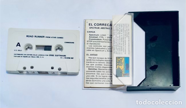 Videojuegos y consolas: Corre Caminos (Road Runner) [US Gold] 1987 - ATARI Games - Erbe Software [Commodore 64 C64] Coyote - Foto 6