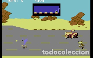 Videojuegos y consolas: Corre Caminos (Road Runner) [US Gold] 1987 - ATARI Games - Erbe Software [Commodore 64 C64] Coyote - Foto 9