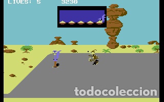 Videojuegos y consolas: Corre Caminos (Road Runner) [US Gold] 1987 - ATARI Games - Erbe Software [Commodore 64 C64] Coyote - Foto 11
