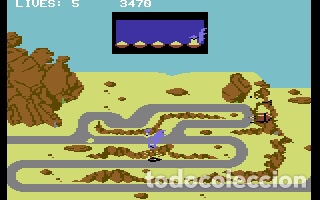 Videojuegos y consolas: Corre Caminos (Road Runner) [US Gold] 1987 - ATARI Games - Erbe Software [Commodore 64 C64] Coyote - Foto 12